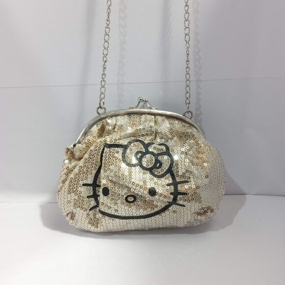 Sanrio HELLO KITTY Sequin  Handbag Tote Purse - Picture 4 of 8